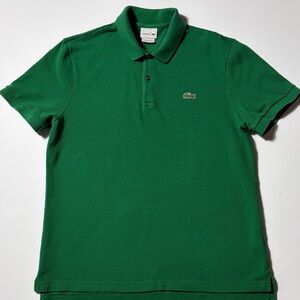 Lacoste Green Polo Shirt Men’s Size 5 Large Classic Croc Cotton